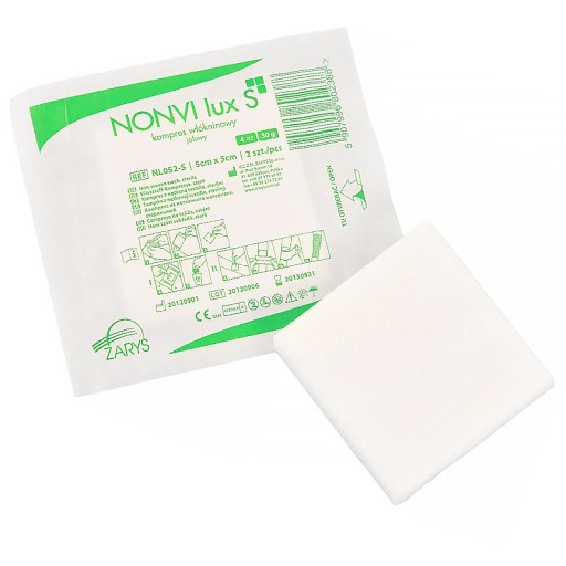 KOMPRESNÁ STERILNÁ MERAČKA OBRYS NONVI lux S OBLIEVKA 10 x 10 cm 100 ks.