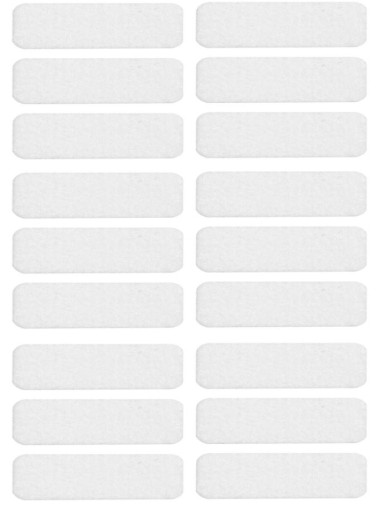 Samolepiace plstené podložky biele 10x40mm balenie 16ks - VORSTAHL