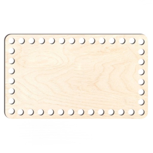 drevený základný košík dno 13x22cm obdĺžniková preglejka