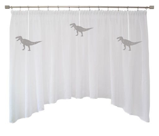 Dekor prívesok, prelamovaná dekorácia Dinosaurus, sivá