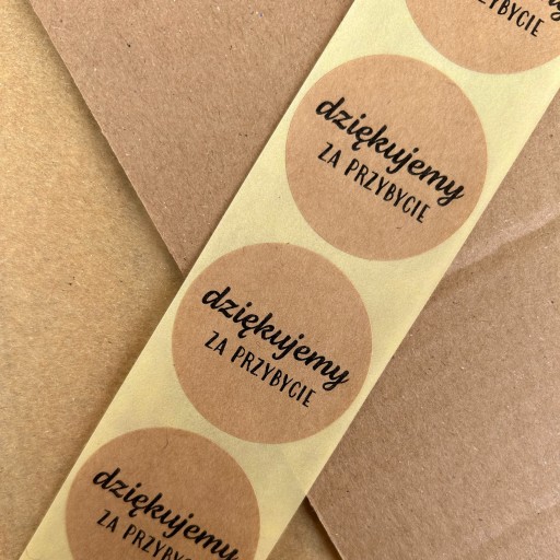 Firemné nálepky Etikety Eco Kraft Okrúhle 50x logo Grafický dizajn Text