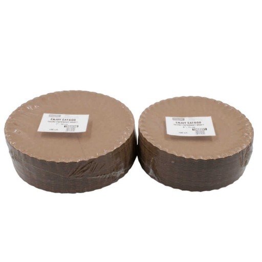 Jednorazové podnosy ECO KRAFT 18 cm, 100 kusov