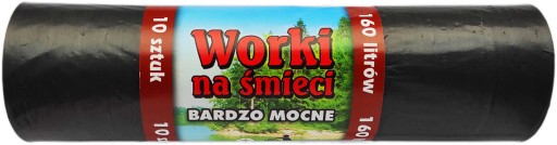 Vrecia na odpadky 160L, VEĽMI PEVNÉ, čierne
