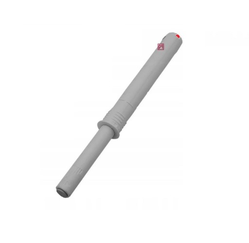 K-Push nárazník dlhý 37mm silný šedý s TIP-ON push open gumičkou