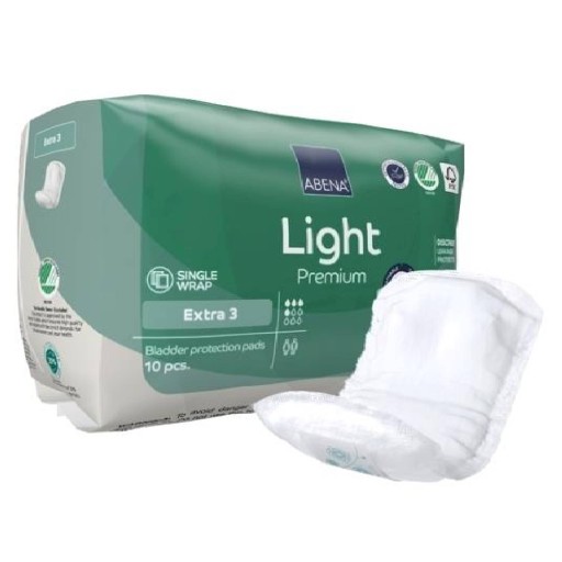 UROLOGICKÉ vložky na inkontinenciu moču ABENA LIGHT EXTRA 10 ks.