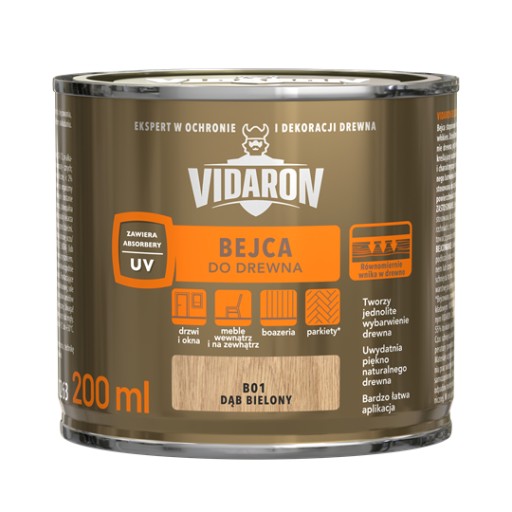 Vidaron moridlo na drevo Dub bielený B01 0,2L