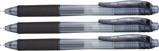 Gélové pero PENTEL ENERGEL BLN-105 x3 čierne