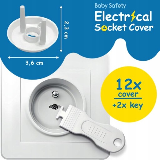 CHRÁNIČE NA KONTAKTNÉ ZÁSUVKY, ZÁSTRČKY, SADA 12-tich