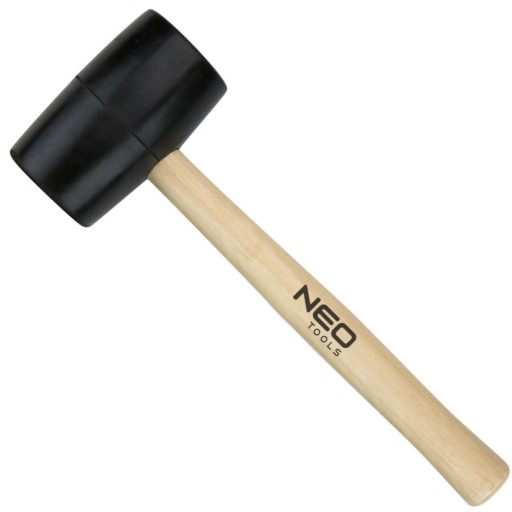 Gumové kladivo 50 mm/340 g, drevená rukoväť