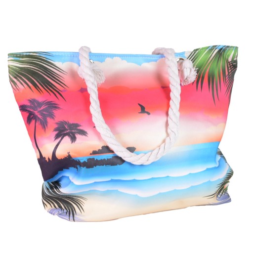 PLÁŽOVÁ TAŠKA S RÚČKOU, Zips, SHOPPER, PLÁŽOVÁ TAŠKA, PIKNIKOVÝ MIX