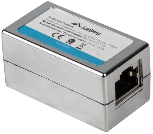 ADAPTÉR RJ45 x2 cat5e FTP sieťový konektor Lanberg