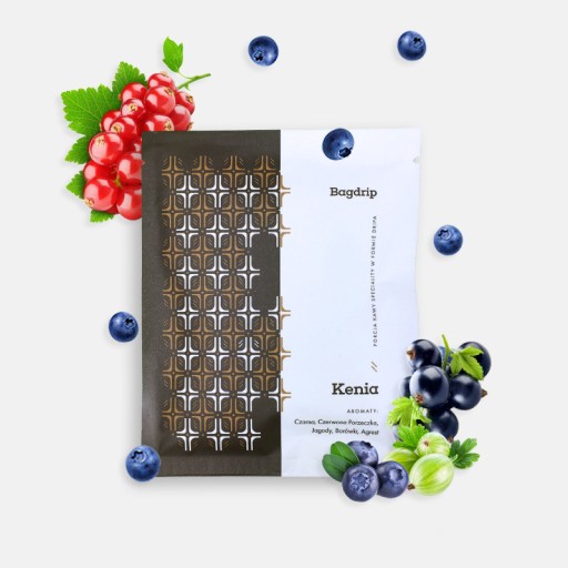 Káva Bagdrip KENIA vo forme vreckového odkvapkávača, 100% Arabica
