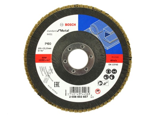 BOSCH KOTOUČ KLAPKA 125mm GR.60 NA KOV