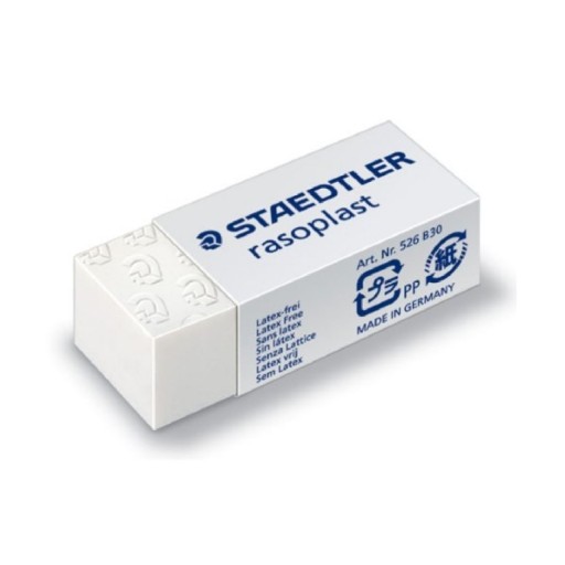 RASOPLAST ŠKOLNÁ GUMA, BIELA STAEDTLER