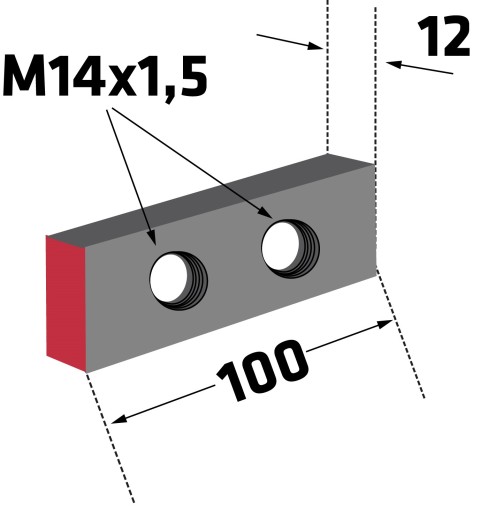 Montážna doska cepa IND-66-2 pre kosačku Ducker UM USM SMK