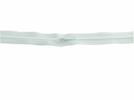 Páska na zips Biely Zips 3mm 3m + 6 zipsov