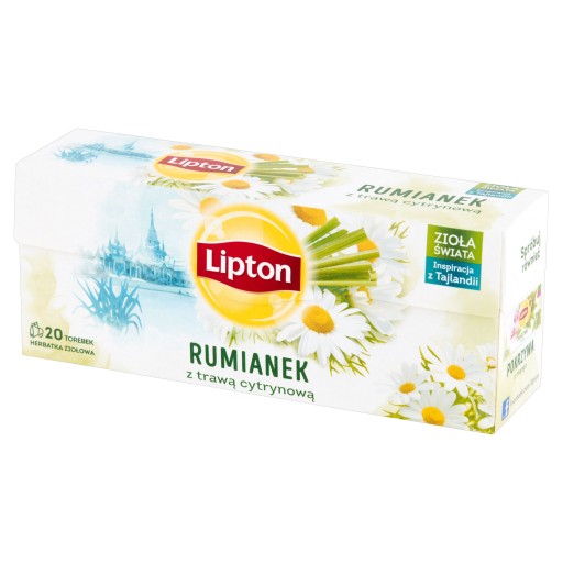 Lipton Herbs of the World bylinný čaj Harmanček s citrónovou trávou 20 ks 20g