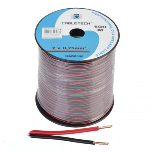 Kábel Audio LED reproduktorový kábel 2x0,75mm CCA 1m