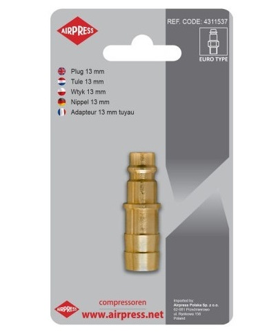Zástrčka pre pneumatickú hadicu 13 mm EURO AIRPRESS