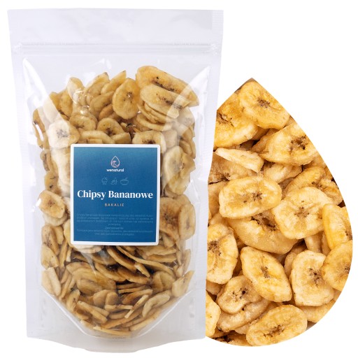 Banánové lupienky 1kg Wenatural - sušené, chrumkavé, snack, banánové, top