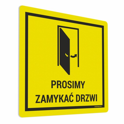 Prosím, zatvorte dvere - nálepka 15x15