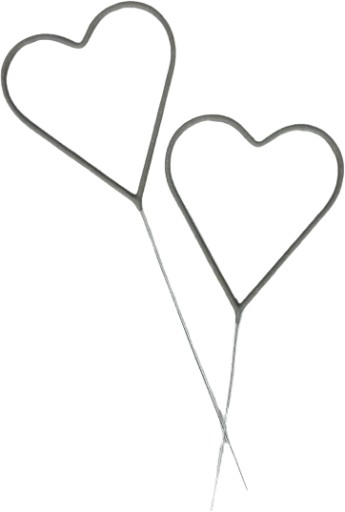 VEĽKÉ SRDCE STUDENÉ ISKARKY 40cm! 2ks VALENTÍNSKA SVADBA