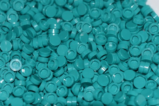LEGO dlaždica Tmavá tyrkysová 1x1 98138 50ks