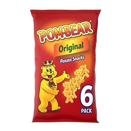 Pom - Bear Original 6 ks x 13g Zemiakové lupienky Big Paka IRL
