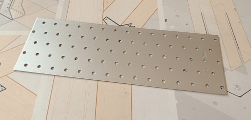 PERFOROVANÝ PLACHT PLOCHÝ TESNENIE 100x300x2,0 mm
