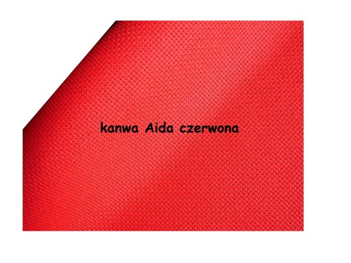 AIDA plátno, farba ČERVENÁ, 44o/10 cm, šírka 75 cm