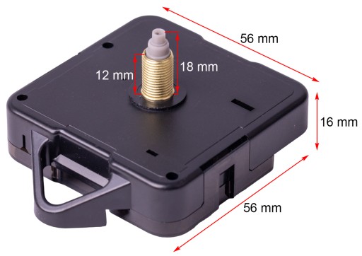 QUARTZOVÝ MECHANIZMUS PRE TEKUTÉ HODINY 12 mm Sangtai