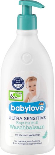 Babylove UltraSensitive umývací gél na telo/vlasy