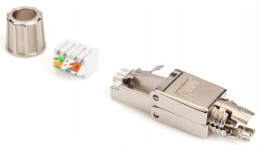 RJ45 cat.6A STP FTP konektor, bez náradia, 10Gb POE+