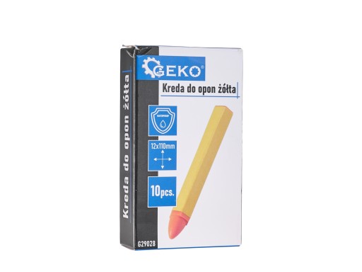 ZNAČOVAČ VODEODOLNÁ VULKANIZAČNÁ KRIEDA NA PNEUMATIKY ŽLTÁ 12x110mm 10 kusov
