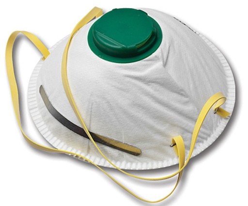 Protiprachová maska s ventilom FFP2