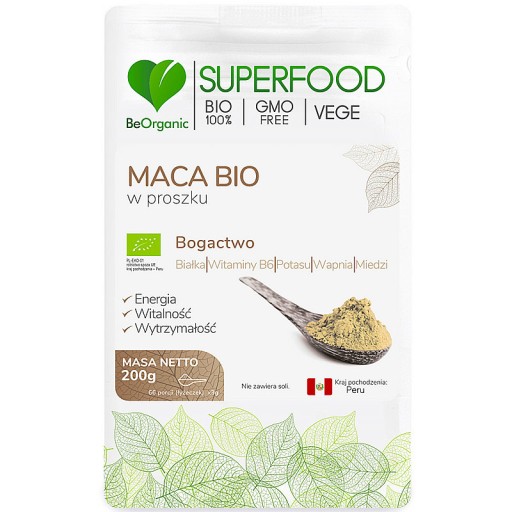 BeOrganic -- BIO Maca prášok 200g