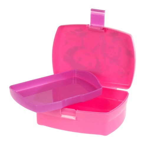 LUNCHBOX s priehradkou a podnosom DORA Róż