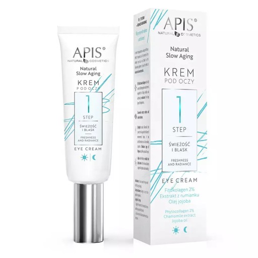 APIS NATURAL SLOW AGEING Očný krém KROK 1 Sviežosť a lesk 15ml