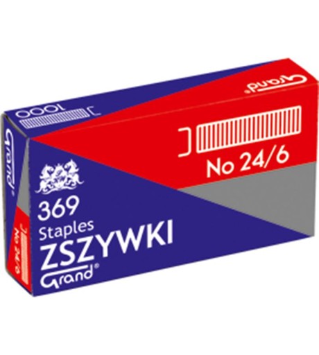 KANCELÁRSKE SVORKY DO ZOŠÍVAČKY 24/6 1000 ks štandard.