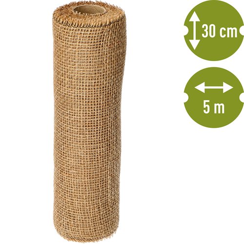 Ekologická jutová páska v kotúči 30 cm / 5 m