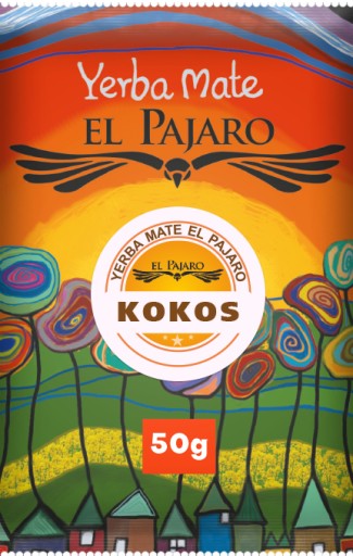 Yerba Mate El Pajaro KOKOS 50g paraguajská vzorka