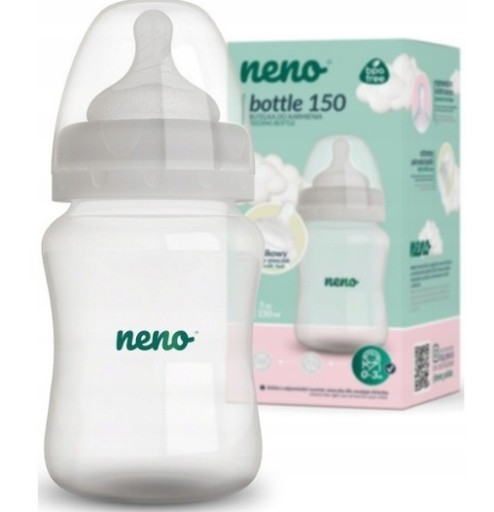 Neno ANTIKOLICKÁ FĽAŠA 150 ml + SILIKÓNOVÝ CUVNÍK 0-3 m Fľaša