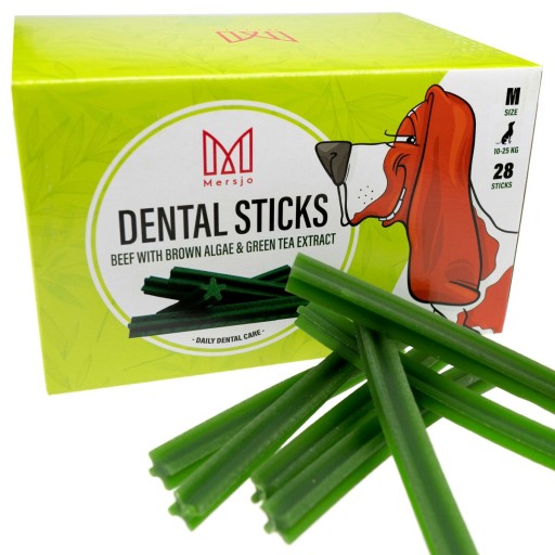 DENTÁLNY POKLAD PRE PSOV DENTÁLNA SNACK - HOVÄDZIE M 28 ks