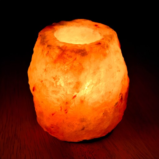 HIMALÁJSKÝ SOĽNÝ STOJAN NA SVIEČKU 1-2KG IONIZÁTOR