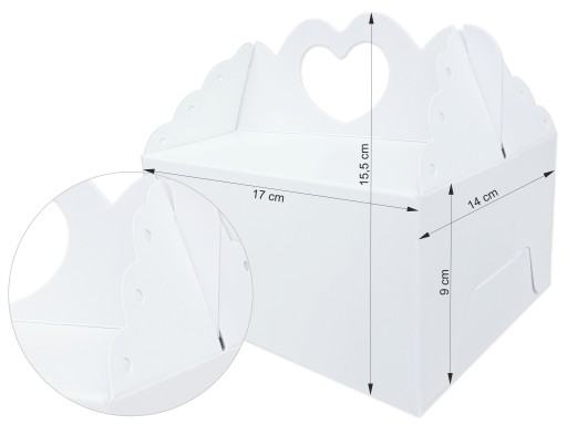 Box na prijímaciu tortu, svadba, krst, poďakovanie hosťom, biela