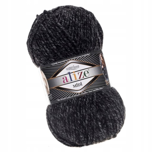 Alize Superlana Midi - 800 - Antracit Melange