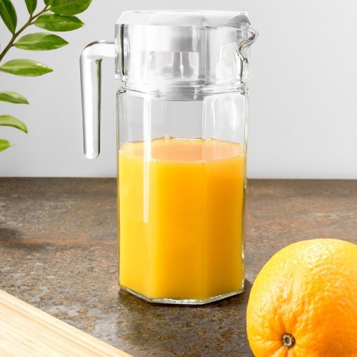 Nápoje džbán, džús, limonáda, pohár, pokrievka, 1,5L