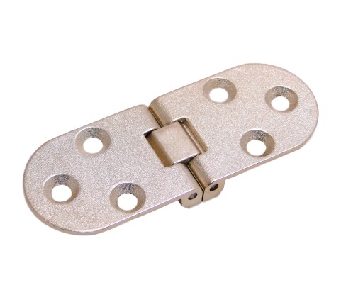 Strojový pánt pre skladaciu dosku stola, nikel, 80 x 30 mm