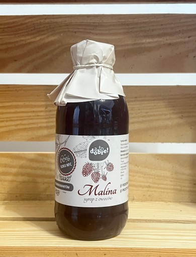 Sirup z malinovej šťavy 100% prírodný bez konzervantov 330 ml A je dobrý