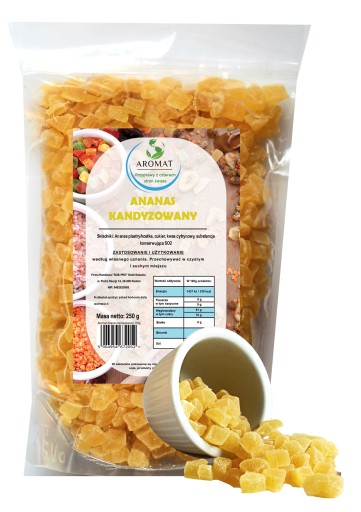 Aróma kandizovaný ananás kocka 250g Delicious